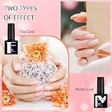 Phoenixy Gel Nail Polish Kit 21 Colours Base & Top Coats Soak Off view 5
