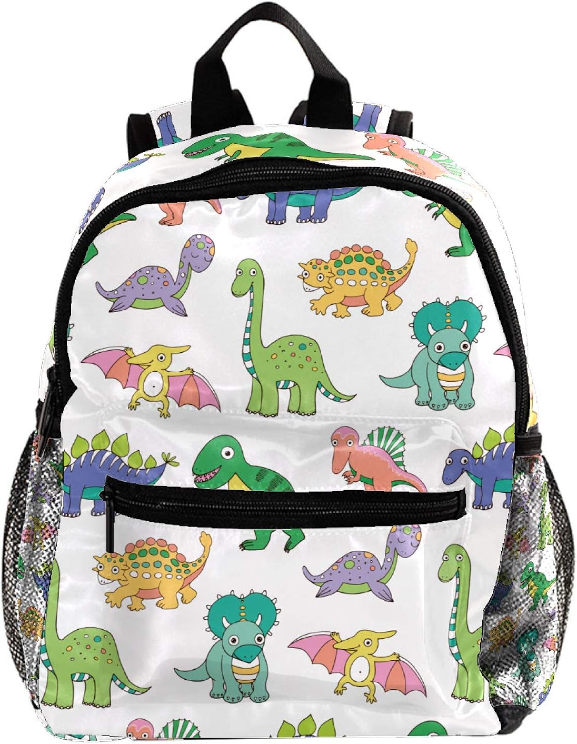 Zaini per bambini con dinosauri verdi bianchi, zaino per bambini e