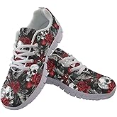 GIFTPUZZ Womens Athletic Walking Sneakers Running Shoes Sports Trainers Low Top Anti-Slip Lace Up Size 5-12