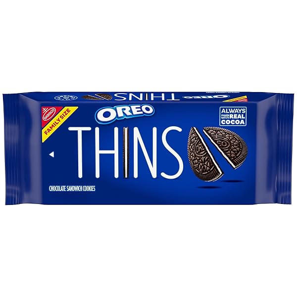 OREO THINS CHOCOLATE SANDWICH COOKIES, FAMILY SIZE, 11.78...