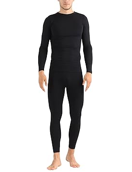 Ultrasport Herren Seamless Funktions-Unterwäsche-Set Comfy, schwarz