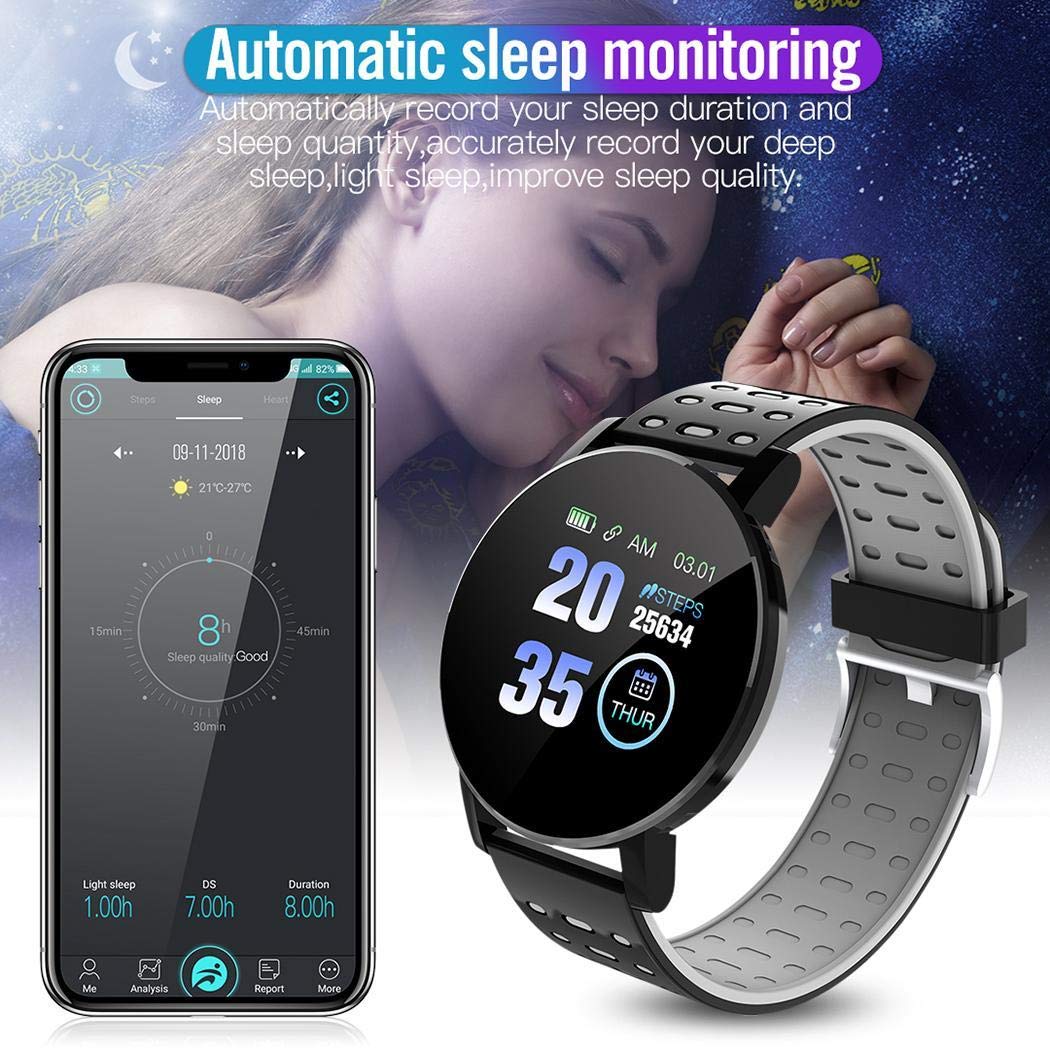 Cadiyo Touchscreen Smart Watch Sports IP67 Monitor per Il monitoraggio della frequenza cardiaca Impermeabile Smartwatch