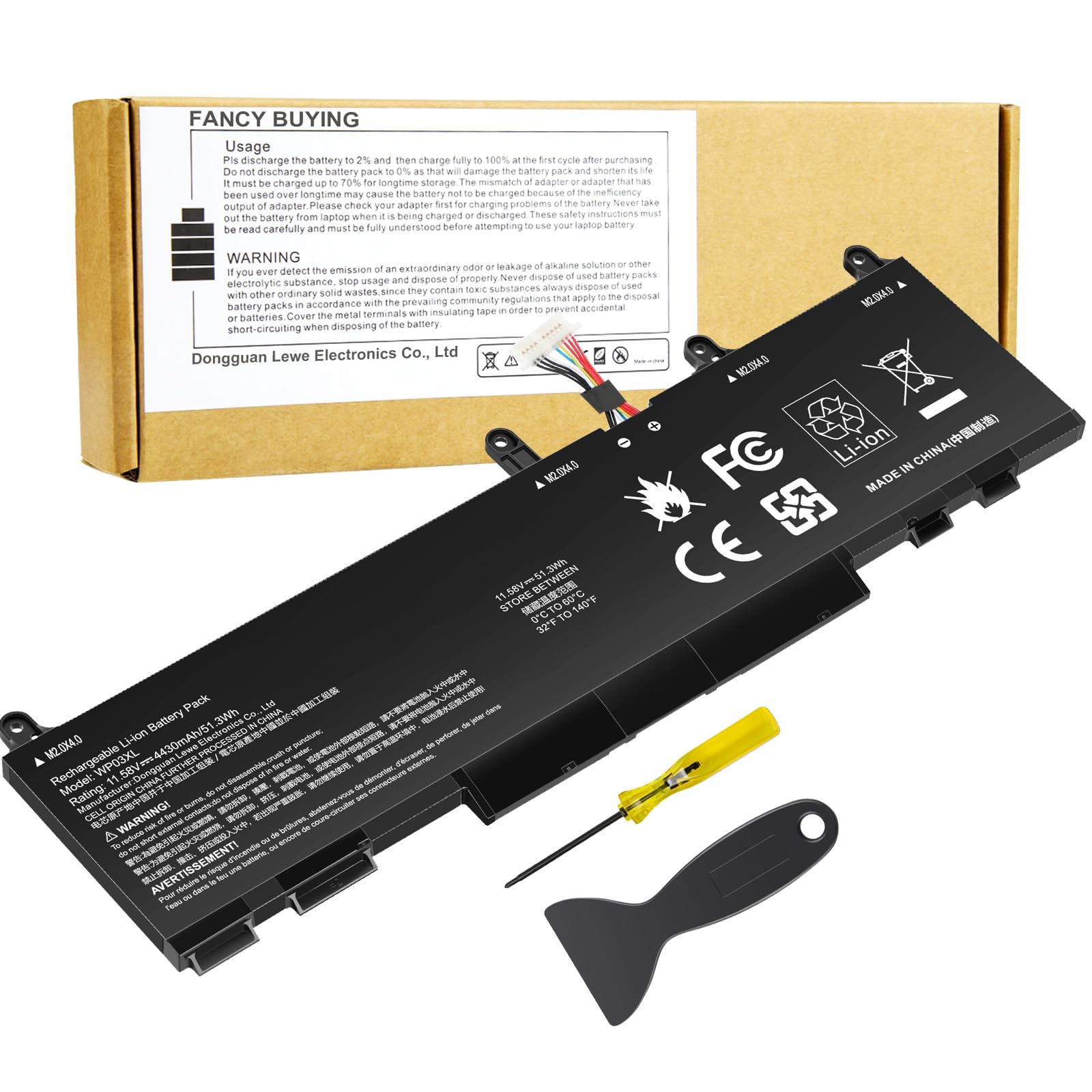 Fancy Buying WP03XL M73466-005 M64305-421 Laptop Battery for HP EliteBook 830 835 840 845 860 865 G9 G10 835 840 845 860 865 G10 G11 EliteBook x360 1040 2-in-1, ZBook Firefly 14 /Split X2 13-M000 Image