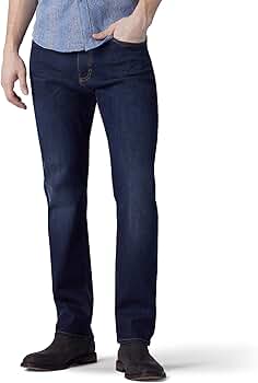 lee modern series athletic fit tapered leg jeans