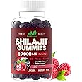 Shilajit Gummies 10,000mg for Men & Women - Maximum Strength Pure Himalayan Shilajit, Gluten-Free, Non-GMO, 100% Vegetarian - Natural Raspberry Flavor - 60 Count