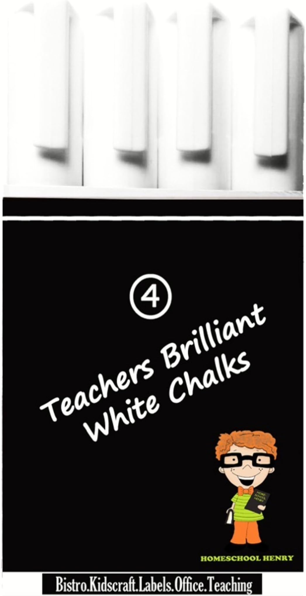 4 Teachers Brilliant White Chalk Marker