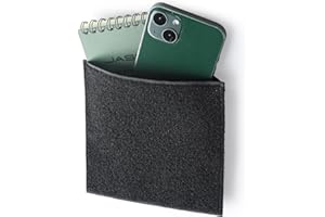 LIVANS Tactical Hook&Loop Pouch,EDC Admin Bag Insert Utility Storage Organizer Pocket for Chest Rig Backpack Accessories, Sleeve Expansion Pouches for Mini Notebook and Cellphone