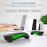 NETUM C740 Wireless Bluetooth Barcode Scanner 1D 2.4G USB Cable iOS Android view 3