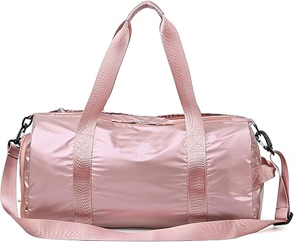 pink travel duffle bag