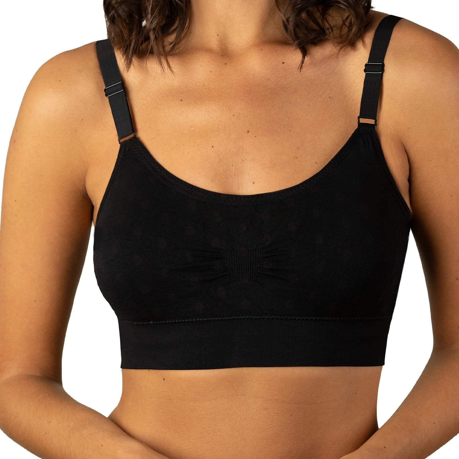 Photo 1 of Coobie Seamless Scoopneck Bra,Black,One Size
