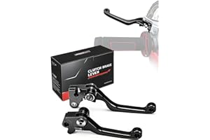 JFG RACING Dirt Bike Clutch Lever,Motorcycle Billet Pivot Foldable Clutch Brake Lever for CR80R 98-07/CR85R 98-07/CRF150R 07-
