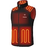 Venustas Men's Heated Vest, 20 Hours Warmth, Lightweight Insulated Electric Fleece Vest with Battery