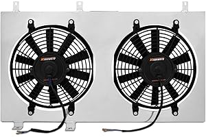 Mishimoto MMFS-AE86-83 Performance Aluminum Fan Shroud Fits Toyota Corolla 1983-1987 Silver