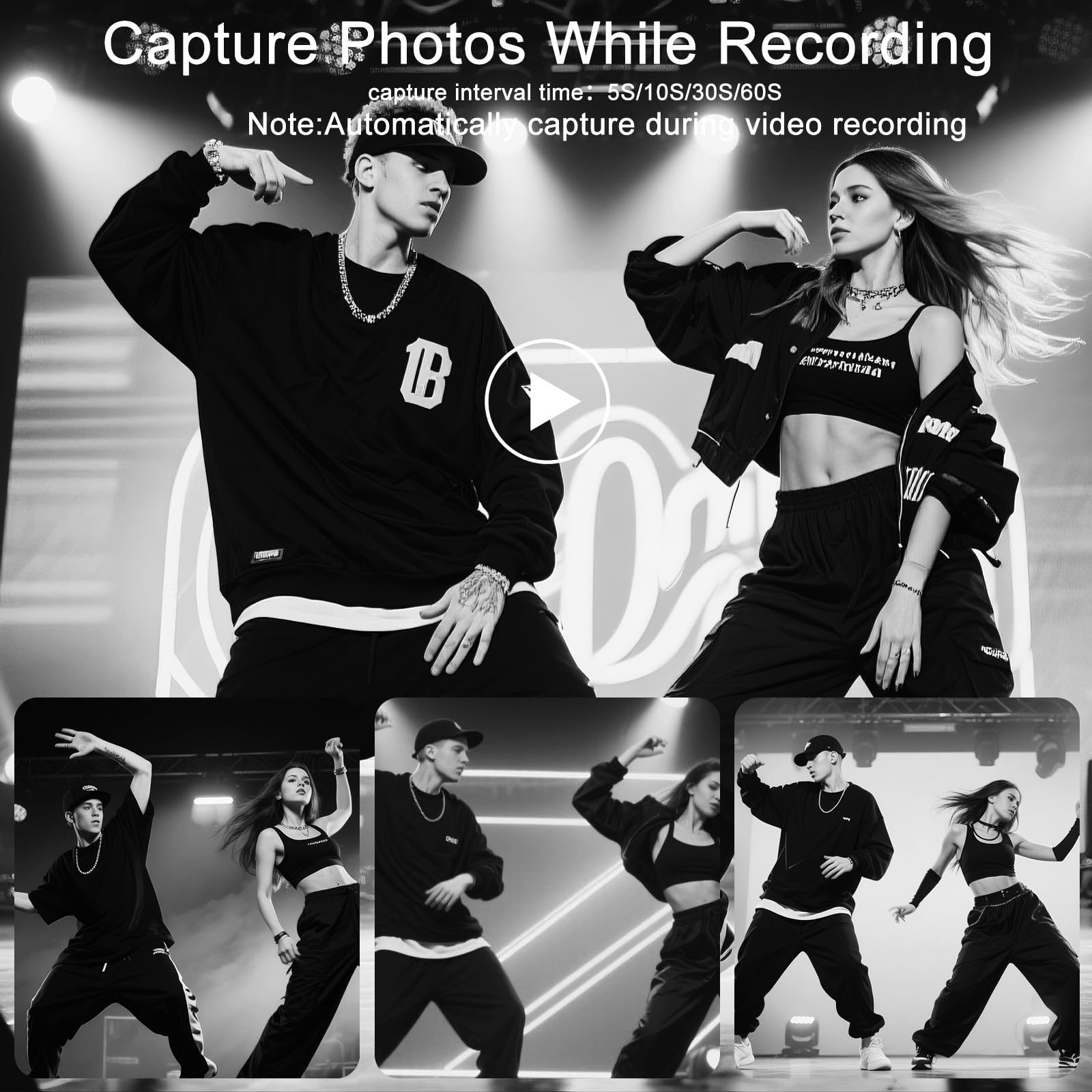 FLATIC Digital Camera, 5K 75MP Cameras for Photography with WiFi & 64GB TF Card, Autofoucs Vlogging Camera for YouTube with 180° Flip Screen, Compact Vlog Travel Camera Kit for Beginner, Teens (Black)