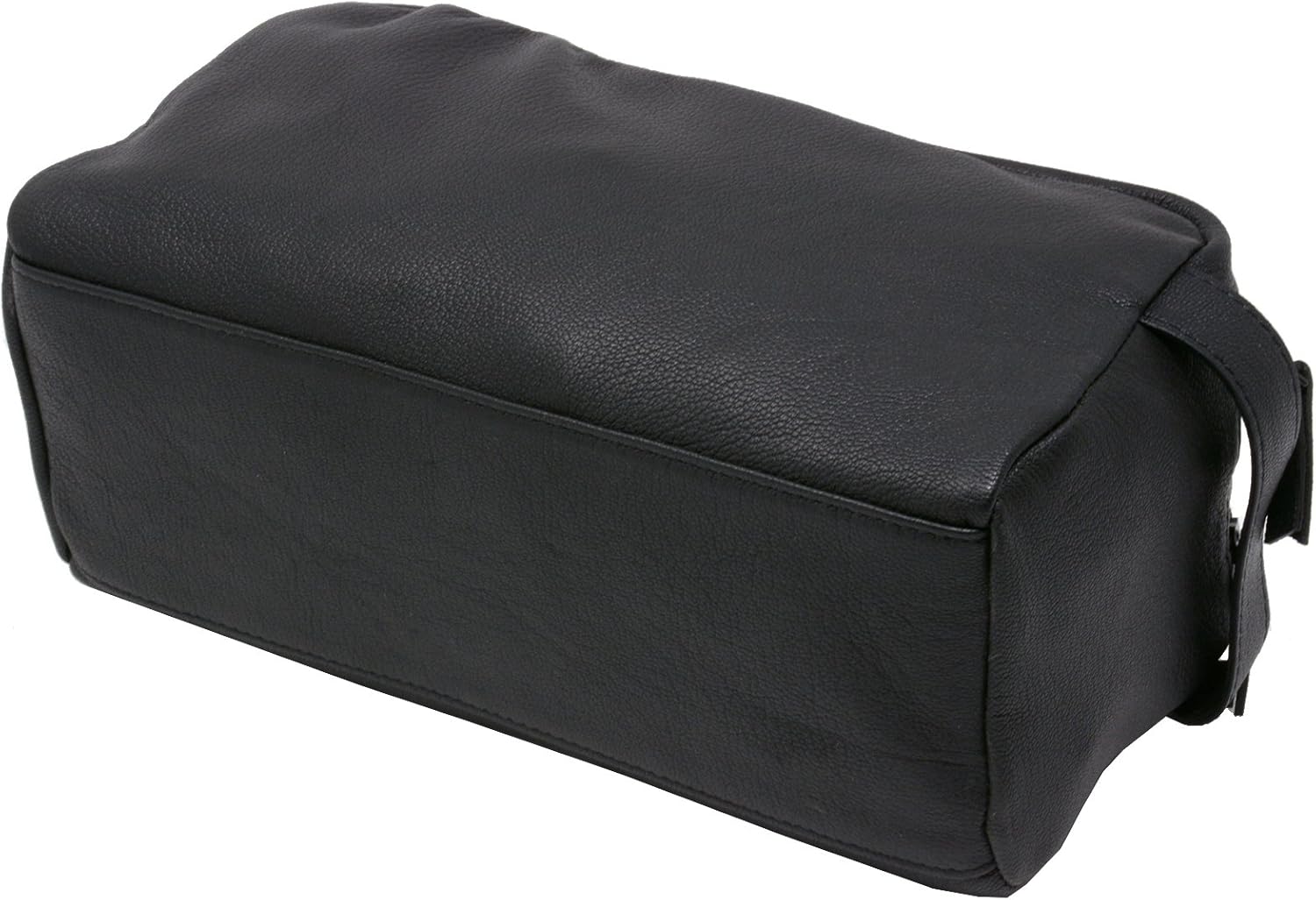 Alpine Swiss Sedona Toiletry Bag Genuine Leather Shaving Kit Dopp Kit Travel Case Black: Clothing