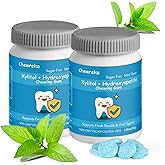 Remineralizing Gum with Hydroxyapatite & Xylitol, Sugar-Free Mint Chewing Gum for Enamel Support & Fresh Breath, Aspartame-Free, Natural Oral Care, 2 Pack