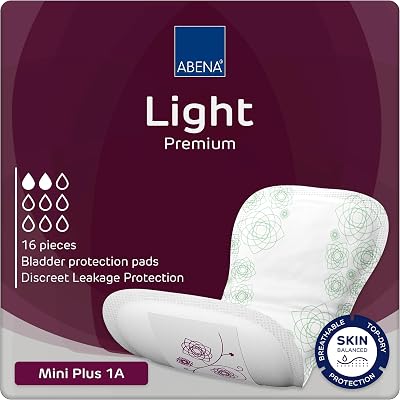 ABENA Light Mini Plus 1A 16 Pack 200ml Daytime Incontinence Pads