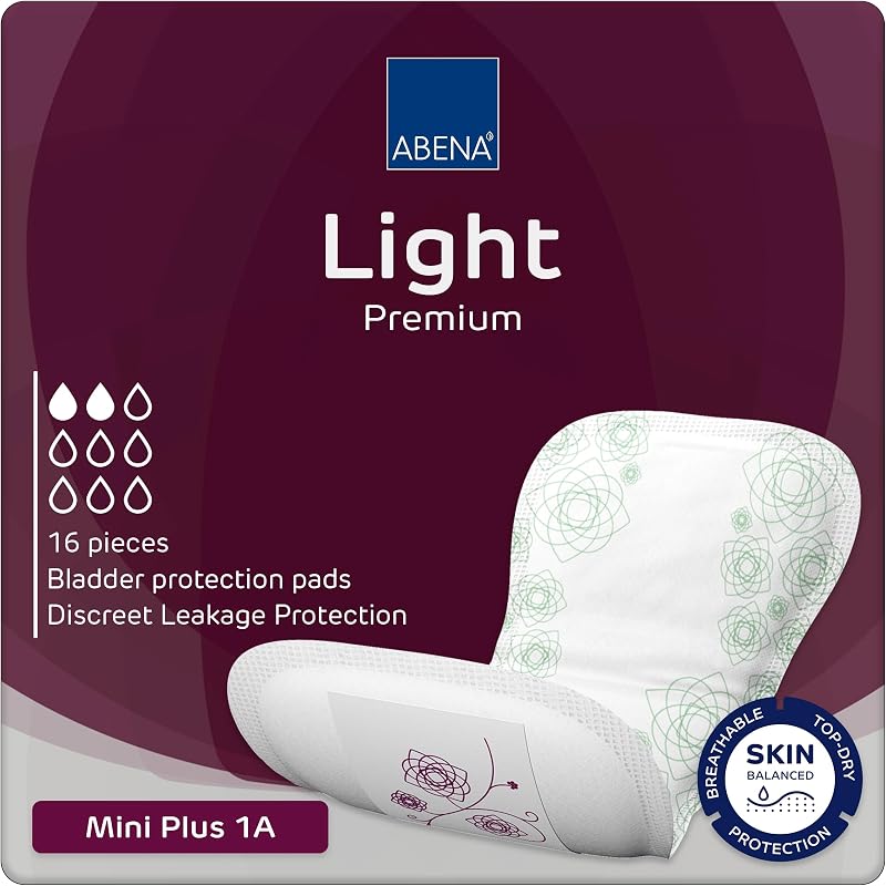 ABENA Light Mini Plus 1A 16 Pack 200ml Daytime Incontinence Pads
