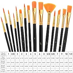 AROIC Acrylic Paint Brush Set,4pack/60pcs Nylon
