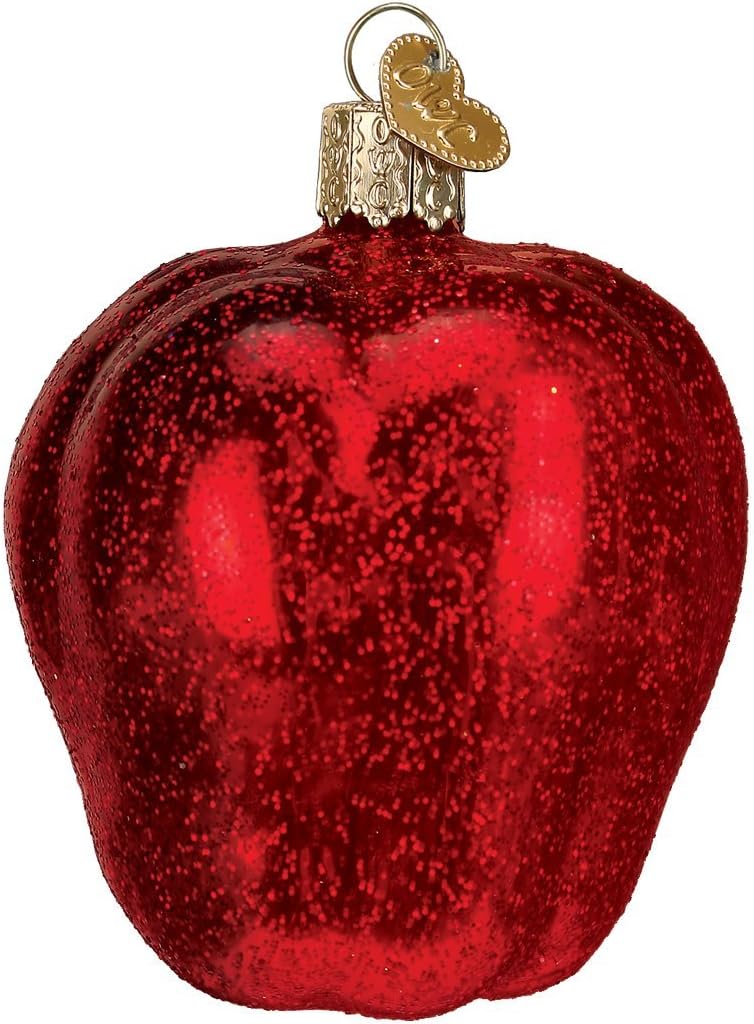 Ornaments - Old World Christmas Fruit Selection Glass Blown Ornaments for Christmas Tree Red Delicious Apple