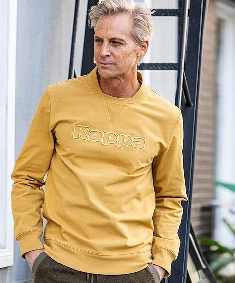Amazon Co Jp Kappa カッパ 3d刺繍ロゴプルオーバー スウェット 長袖 メンズ S M L 服 ファッション小物
