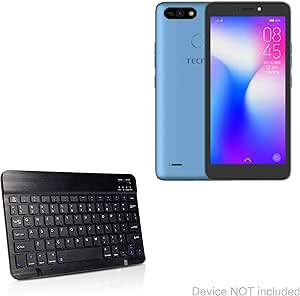 Amazon Com Tecno Pop 2 Power Keyboard Boxwave Slimkeys Bluetooth Keyboard Portable Keyboard With Integrated Commands For Tecno Pop 2 Power Jet Black Electronics