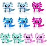 WOZADU 10 PCS 3D Salamander Silicone Focal Beads for Pens, Animal Focal Beads Bulk for Keychain Bracelet Necklace Making, Handmade Crafts Supplies