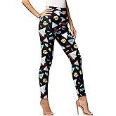 Women's 80s Leggings Neon Artistic Splash Printed Soft Stretchy Pants Running Workout Leggings Athletic Yoga Pants