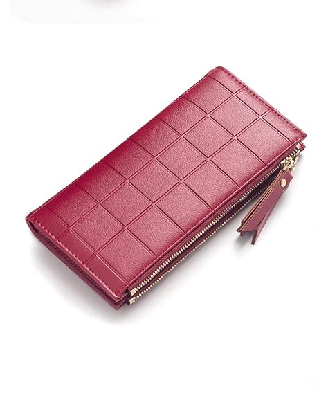 Panache vogue Womens Stylish Clutches/Wallet/Purse for Bridal, Casual, Party, Wedding Occasion - (Red)