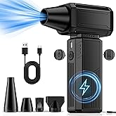 Compressed Air Duster, 180000RPM Electric Air Duster for Cleaning Keyboard & PC Stepless Speed Adjustable Rechargeable Cordle