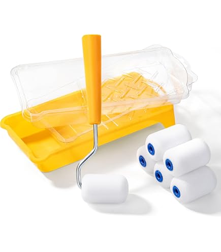 thumbnail interactive-video image 1 of Paint Roller Kit For Walls And Trim – 12-Piece Small Roller Set 1 of 12