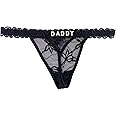 UIASKOWP Personalized Thong With Special Word Funny Custom Underwear Thong Low Rise Sexy G-String for Women