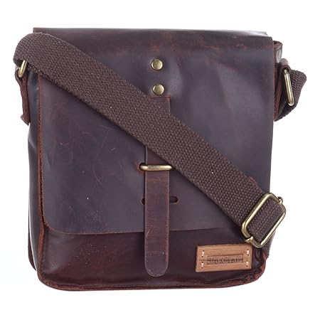 Le Craf Leather Brown Unisex Messenger Bag