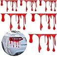 6 Pieces Red Blood Flowing Blood Funny Car Stickers Bloody Horror Funny Decal Car Headlights Window Headlamp Taillight Decal Theme Bleeding Decals for Headlights Decoration