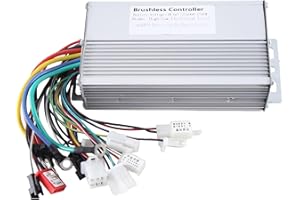 Kqcibz 1 Piece 48V 60V 64V 72V 1000W 1500W Electric Controller 12 Tube Dual Mode E-Bike Brushless Controller Silver