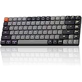 Keychron K3 Version 3 QMK Low Profile Mechanical Keyboard Wireless, 84 Keys Programmable Bluetooth 5.2/Wired Connection, Shine-Through Keycaps RGB Backlit Compatible with Mac Windows Linux