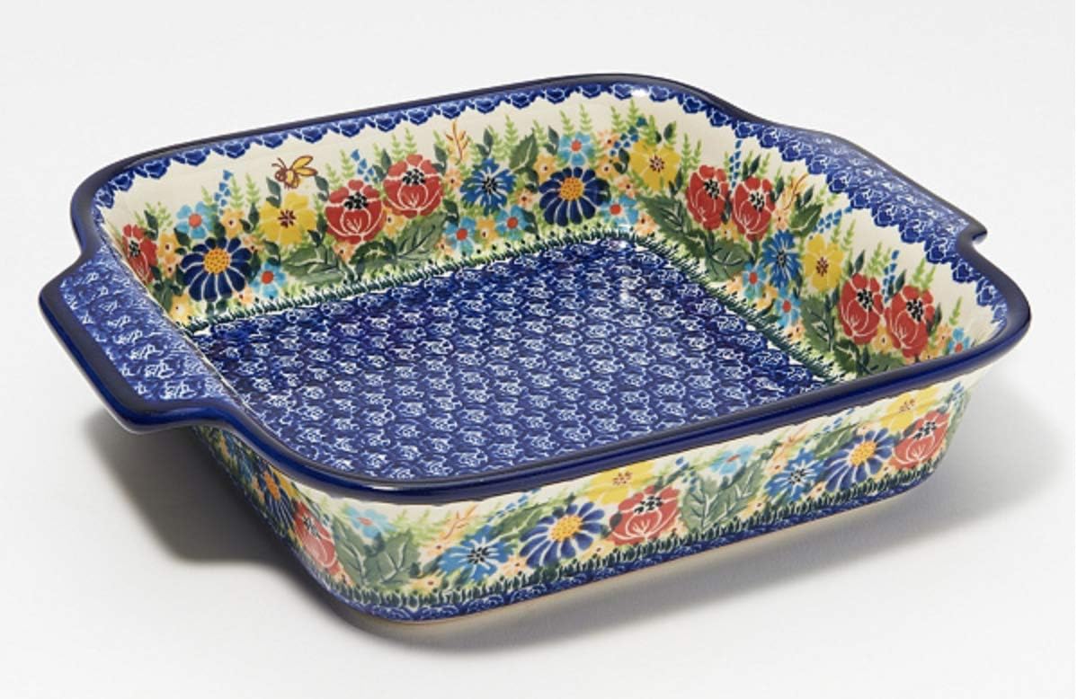 Lidia's Polish Pottery Ceramika Kalich Polish Pottery 9x9