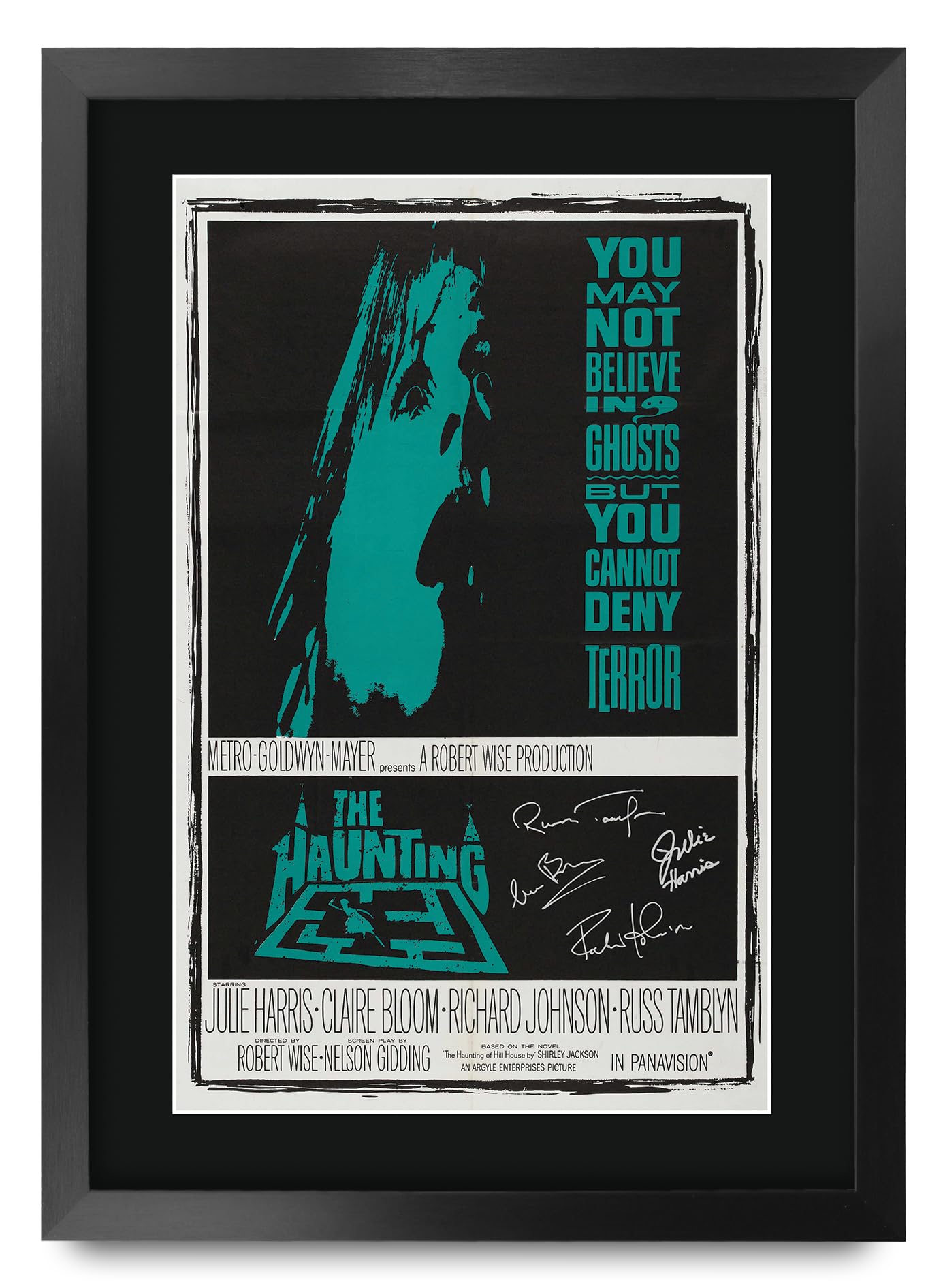 HWC Trading FR A3 The Haunting (1963) Gifts Printed Poster Signed Autograph Picture for Movie Memorabilia Fans - A3 Framed