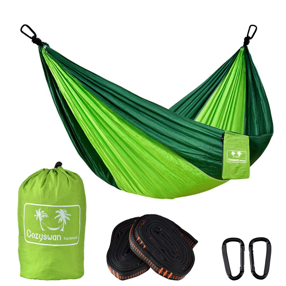 Hamaca Colgante  Nylon de Paracaída Tela Transpirable Capacidad de Carga kg