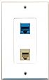 Piastra Parete Riteav Con Porta Ethernet CAT6 - Installazione Facile