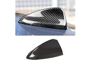TOYCIDFG Car Roof Shark Fin Antenna Cover Cap Trim Fit for Alfa Romeo Giulia Stelvio, Carbon Fiber Pattern Car Decoration Accessories