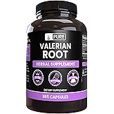 PURE ORIGINAL INGREDIENTS Valerian Root (365 Capsules) No Magnesium Or Rice Fillers, Always Pure, Lab Verified
