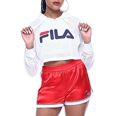 Crop Top Fila Sweat Shirt Buy Fila Women's Crop Hoodie Online