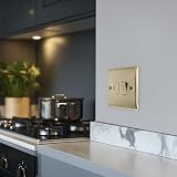 BG Electrical Nexus Metal Fused Connection Unit Antique Brass 13A Double Pole view 7