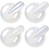 Allstarry Chrome Nail Powder – 2 Farben Pearl & Aurora-Effekt Für Metallische Nagelkunst