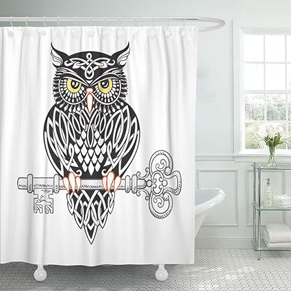 Amazon Com Emvency Shower Curtain Set Waterproof Adjustable