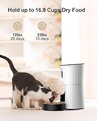Petory Automatic Cat Feeders Wi-Fi - 4L Dry Food