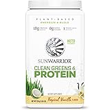 Vegan Protein Powder and Greens Powder | Superfood Powder Gluten Free Dairy Free Raw Organic Plant Based Super Greens Protein
