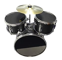 Music Alley 3 Piece Kids Drum Set with Drum Sticks