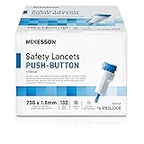 McKesson Safety Lancet, Retractable, Push Button